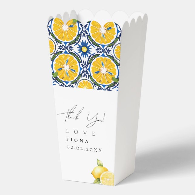 Ciao Baby Shower Lemon themed Shower Favour Box (Front)