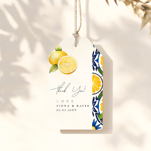 Ciao Baby Shower Lemon themed Shower Gift Tags