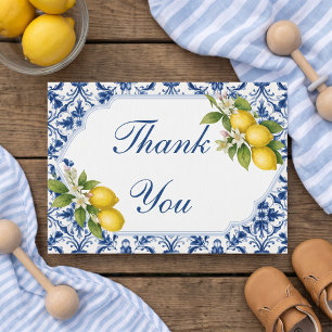 Ciao Baby Shower Thank You Card - Flat