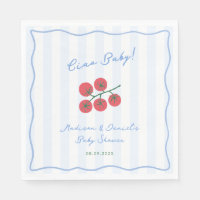 Ciao Baby! Tomatoes Blue Red Baby Shower Party