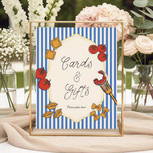 Ciao Bambino Blue Italian Cards & Gifts Poster