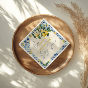 Ciao Bambino greek lemon baby shower Napkin
