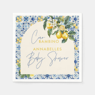 Ciao Bambino greek lemon baby shower Napkin