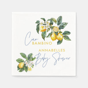 Ciao Bambino greek lemon baby shower Napkin