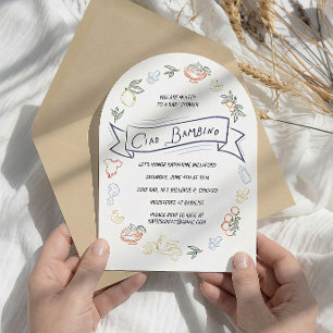Ciao Bambino Italian Baby Shower Invitation