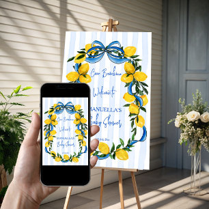 Ciao bambino Italian baby shower welcome sign