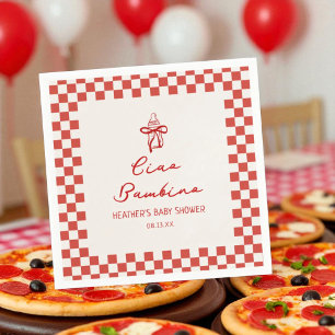 Ciao Bambino Italian Pizza Baby Shower Napkin