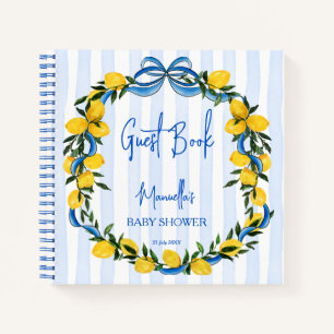 Ciao bambino lemons Italian baby shower Guest Book