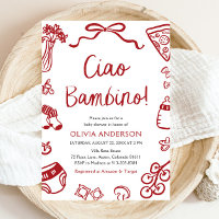 Ciao Bambino Whimsical Italian Pizza Baby Shower