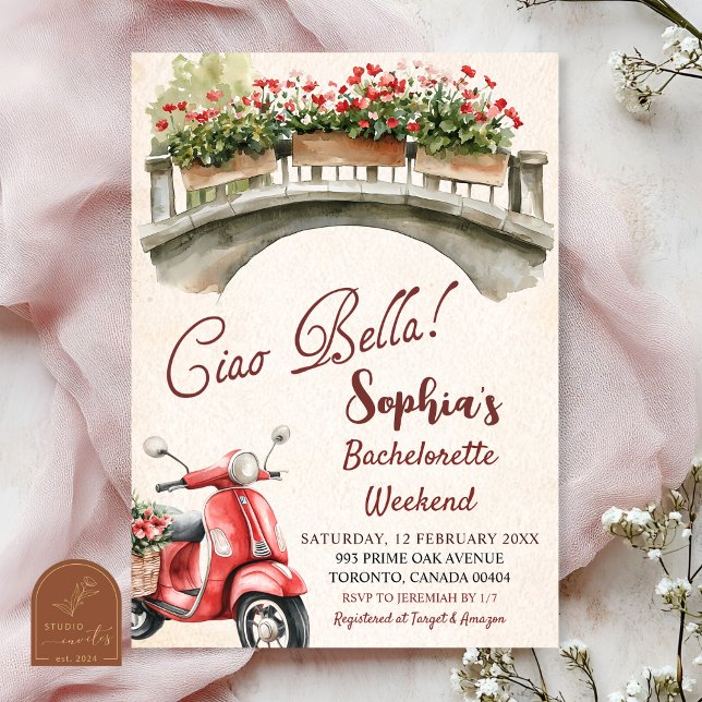 Ciao Bella Bachelorette Weekend Invitation (Creator Uploaded)