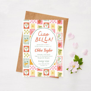 Ciao Bella Italian Bridal Shower  Invitation