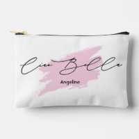 Ciao Bella Italian Brush Stroke Name Makeup Pouch 
