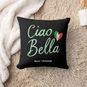 Ciao Bella Italian Flag Fun & Magical Design Cushion