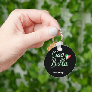 Ciao Bella Italian Flag Fun & Magical Design Key Ring