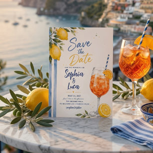 Ciao Bella Italian Lemon Save the Date Invitation