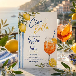 Ciao Bella Italian Lemon Wedding Invitation