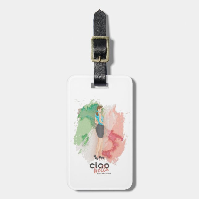 "ciao bella" luggage tag (Front Vertical)