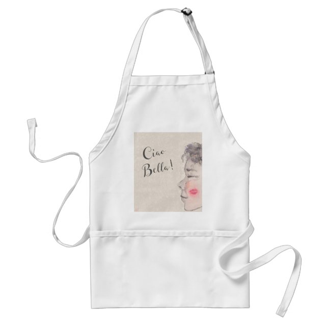 Ciao Bella Original Watercolor Standard Apron (Front)