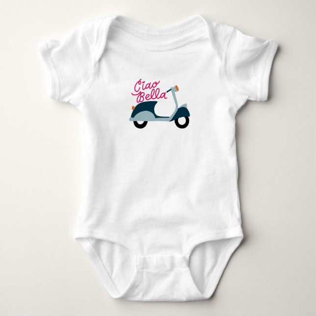 Ciao Bella Scooter Baby Bodysuit One Piece (Front)