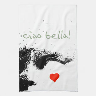 ciao bella! tea towel