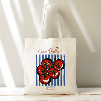Ciao bella tomato Italian bridal shower favor gift Tote Bag