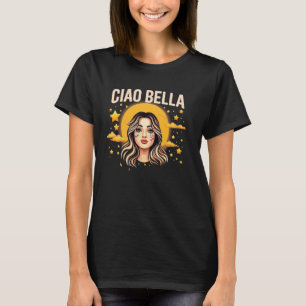 Ciao Bella Vespa Roma Italian girl T-Shirt