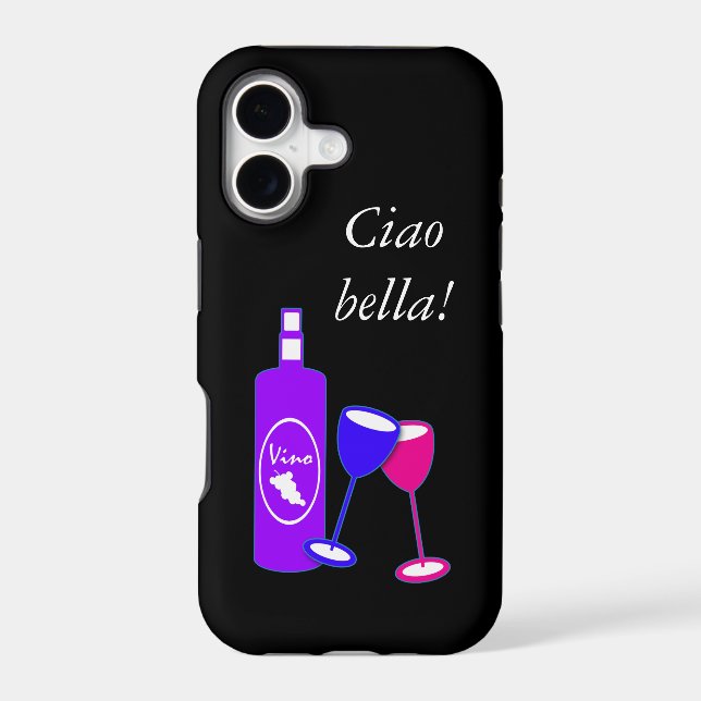 Ciao BellaWine Theme Iphone Touch Case (Back)