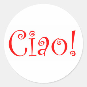 ciao classic round sticker