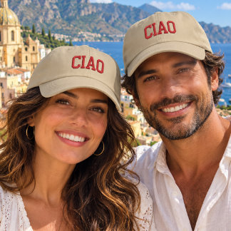 Ciao embroidered cap