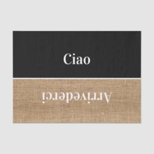 Ciao - greetings in Italian Tissue Paper