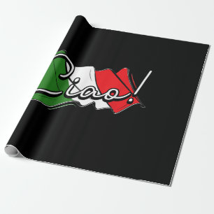 Ciao! - Italian and European Venice Scooter and La Wrapping Paper