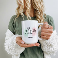 CIAO Italian flag green white red Italy 