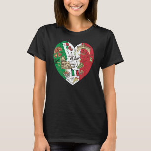 Ciao Italy Cool Italy Graphic Flag Heart Cute Ital T-Shirt
