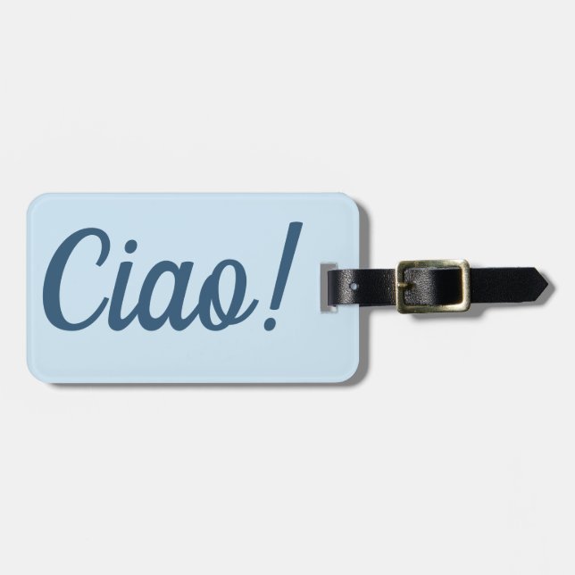 Ciao Luggage Tag (Front Horizontal)