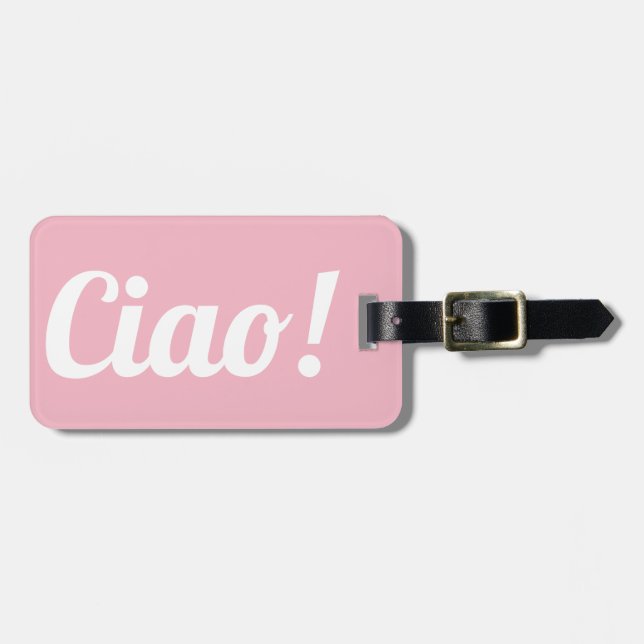 Ciao Luggage Tag (Front Horizontal)