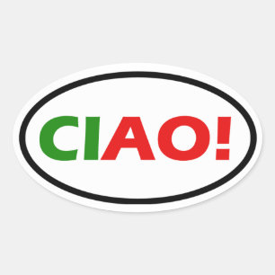 CIAO! OVAL STICKER