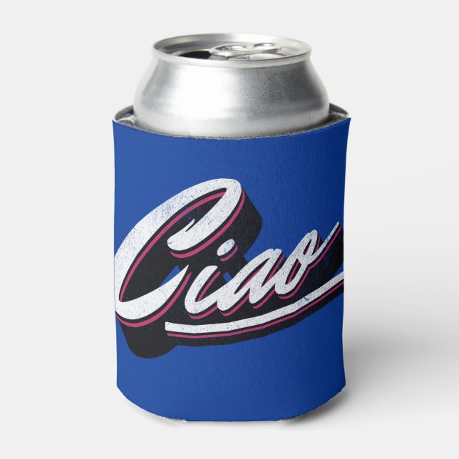 Ciao text design can cooler (Can Front)