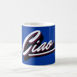 Ciao text design coffee mug