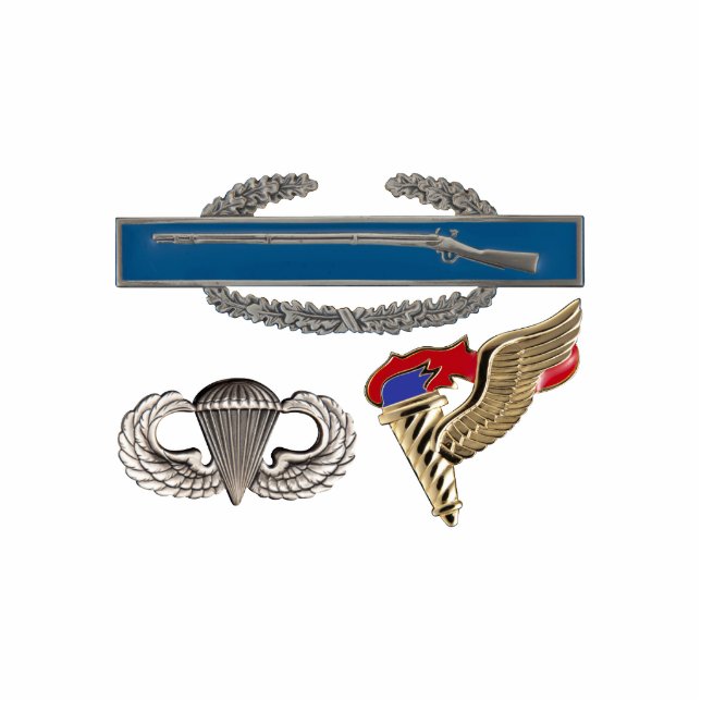 CIB Airborne Pathfinder Standing Photo Sculpture (Front)