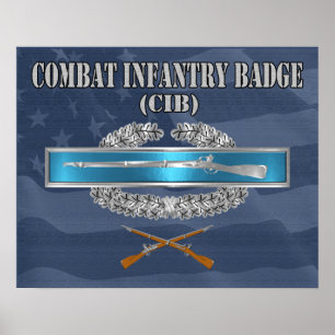 CIB Combat Infantry Badge Poster
