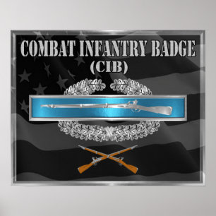 CIB Combat Infantry Badge Poster