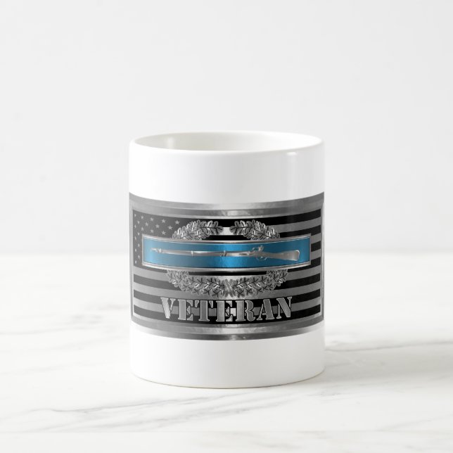 CIB Combat Veteran-Combat Infantryman Badge Magic Mug (Center)