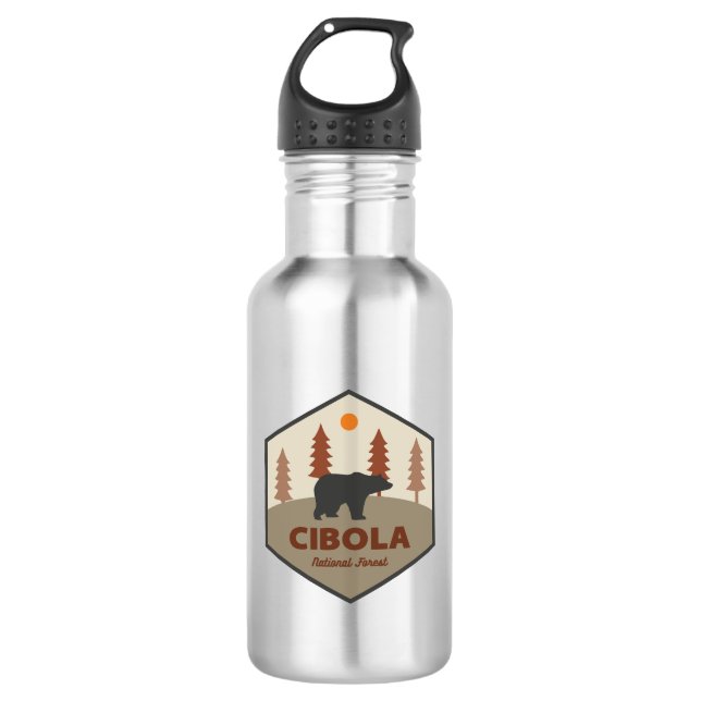 Cibola National Forest Bear 532 Ml Water Bottle (Front)