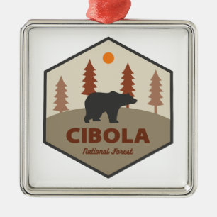 Cibola National Forest Bear Metal Tree Decoration