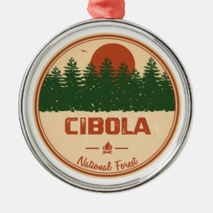Cibola National Forest Metal Tree Decoration