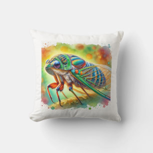 Cicada 060824AREF150 - Watercolor Cushion