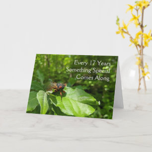 Cicada 17th Birthday Card