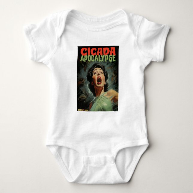 Cicada Apocalypse 2024 Baby Bodysuit (Front)