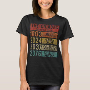Cicada Brood XIII XIX Summer Reunion Tour Swarm C T-Shirt