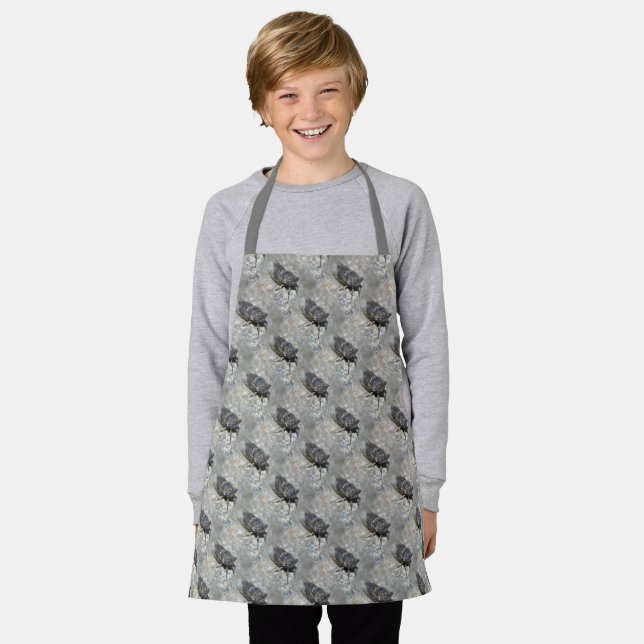 Cicada Bug Face Nature Pattern    Apron (Worn)